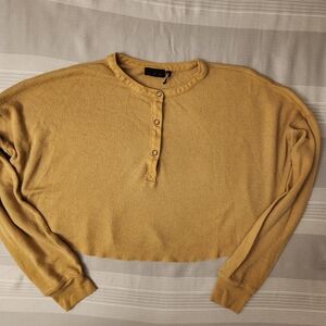 URBAN OUTFITTERS Yellow Long Sleeve Top